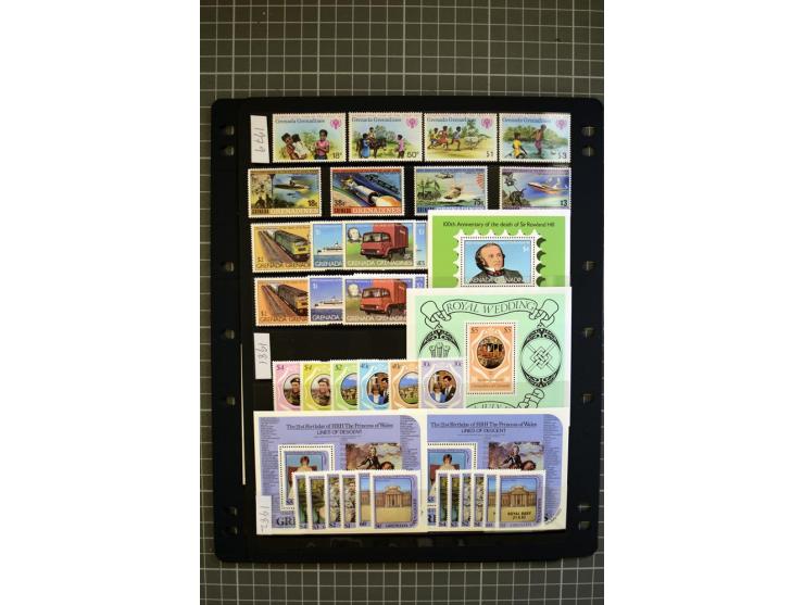1876/1980, mounted and unmounted mint collection with better stamps like SG #153-163d, also some booklets, from 1971 on unmou