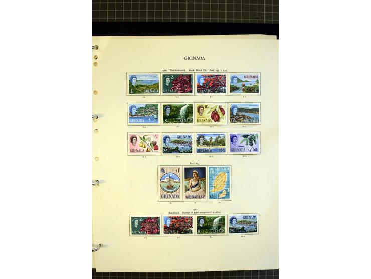 1876/1980, mounted and unmounted mint collection with better stamps like SG #153-163d, also some booklets, from 1971 on unmou