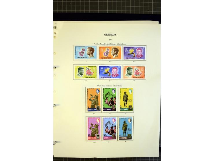 1876/1980, mounted and unmounted mint collection with better stamps like SG #153-163d, also some booklets, from 1971 on unmou