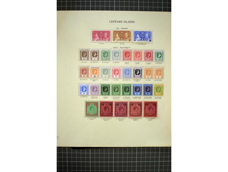 1937/54, mounted mint collection with better stamps like SG #95-114c with varieties, good condition