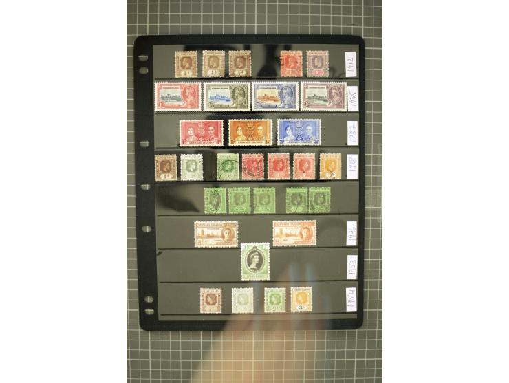1937/54, mounted mint collection with better stamps like SG #95-114c with varieties, good condition