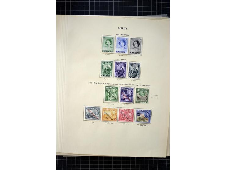 1937/2007, mounted and unmounted mint collection with better stamps including SG 230a, from 1971 on unmounted mint, good cond