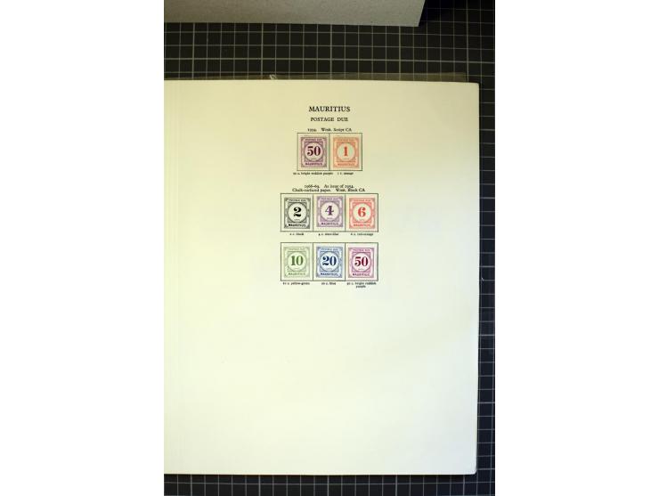 1885/2007, used, mounted and unmounted mint collection with better stamps like SG# 252-63 including 4c dull green with open C