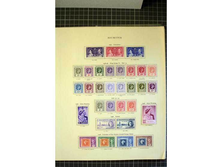1885/2007, used, mounted and unmounted mint collection with better stamps like SG# 252-63 including 4c dull green with open C