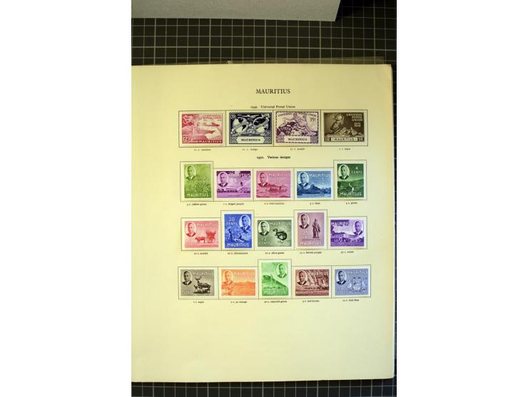 1885/2007, used, mounted and unmounted mint collection with better stamps like SG# 252-63 including 4c dull green with open C