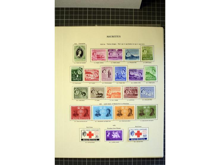 1885/2007, used, mounted and unmounted mint collection with better stamps like SG# 252-63 including 4c dull green with open C
