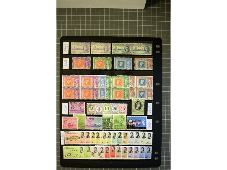 1885/2007, used, mounted and unmounted mint collection with better stamps like SG# 252-63 including 4c dull green with open C