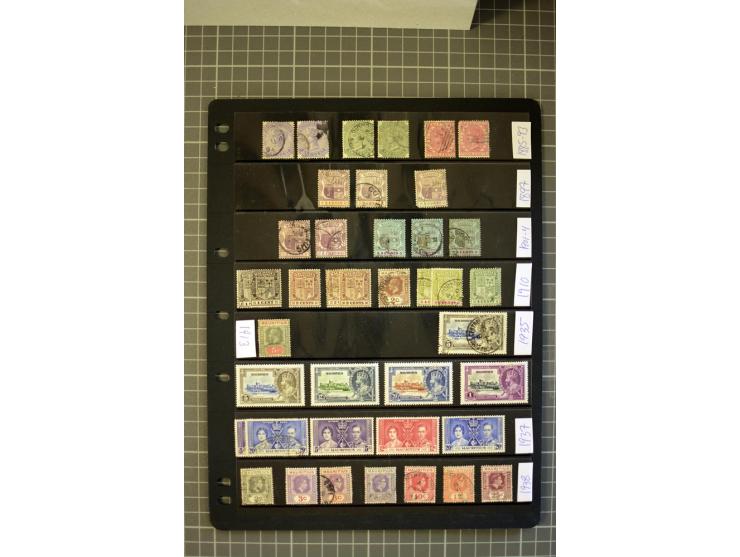 1885/2007, used, mounted and unmounted mint collection with better stamps like SG# 252-63 including 4c dull green with open C
