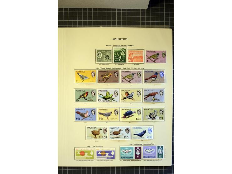 1885/2007, used, mounted and unmounted mint collection with better stamps like SG# 252-63 including 4c dull green with open C