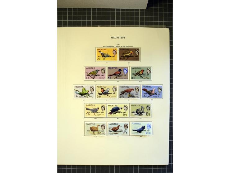 1885/2007, used, mounted and unmounted mint collection with better stamps like SG# 252-63 including 4c dull green with open C