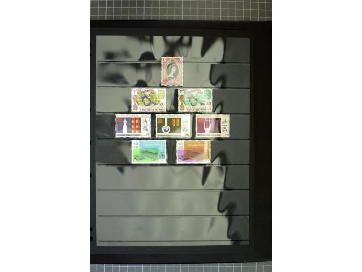 1938/2005, New Hebrides and Vanuatu, mounted and unmounted mint collection with better stamps like SG #52-63 and D6-10, from 