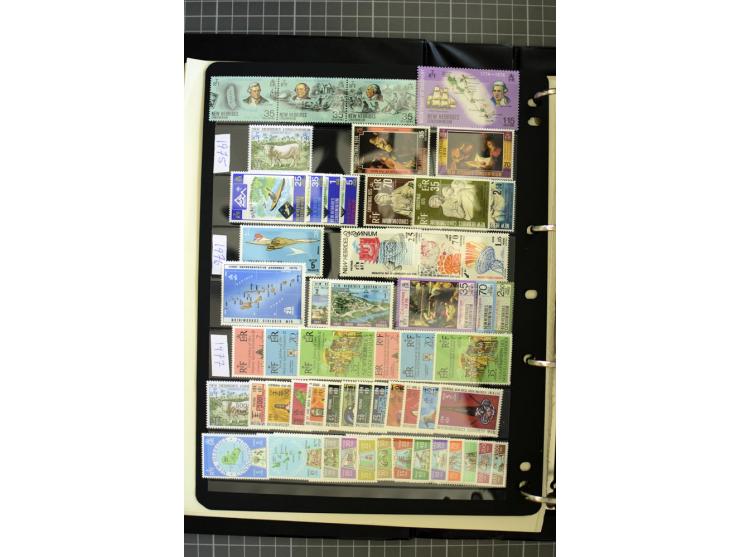 1938/2005, New Hebrides and Vanuatu, mounted and unmounted mint collection with better stamps like SG #52-63 and D6-10, from 