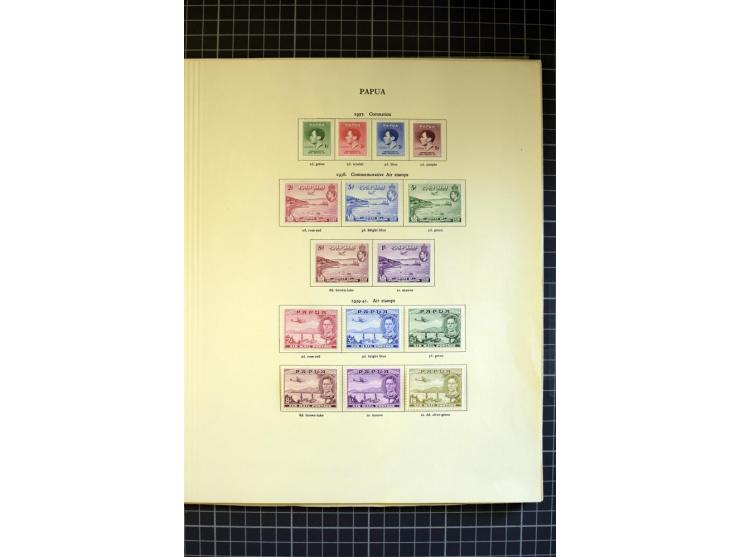 1937/2007, Papua, New Guinea and Papua New Guinea, mounted and unmounted mint collection with better stamps, from 1971 on unm