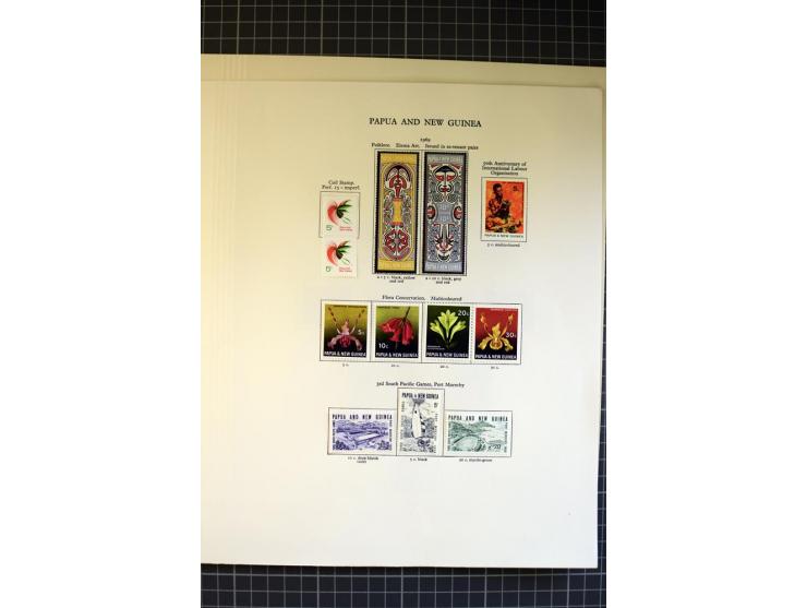 1937/2007, Papua, New Guinea and Papua New Guinea, mounted and unmounted mint collection with better stamps, from 1971 on unm