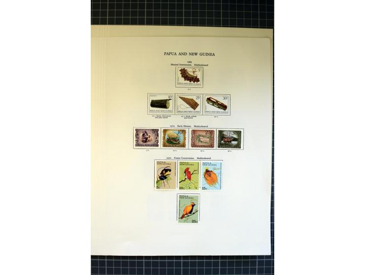 1937/2007, Papua, New Guinea and Papua New Guinea, mounted and unmounted mint collection with better stamps, from 1971 on unm