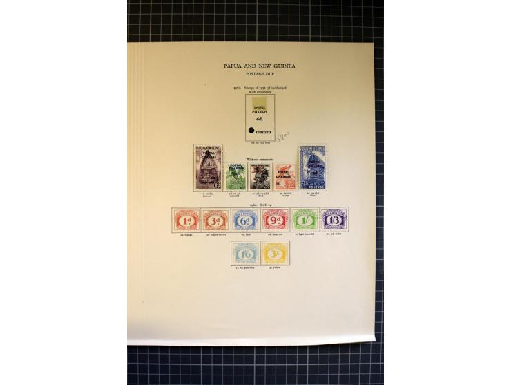1937/2007, Papua, New Guinea and Papua New Guinea, mounted and unmounted mint collection with better stamps, from 1971 on unm