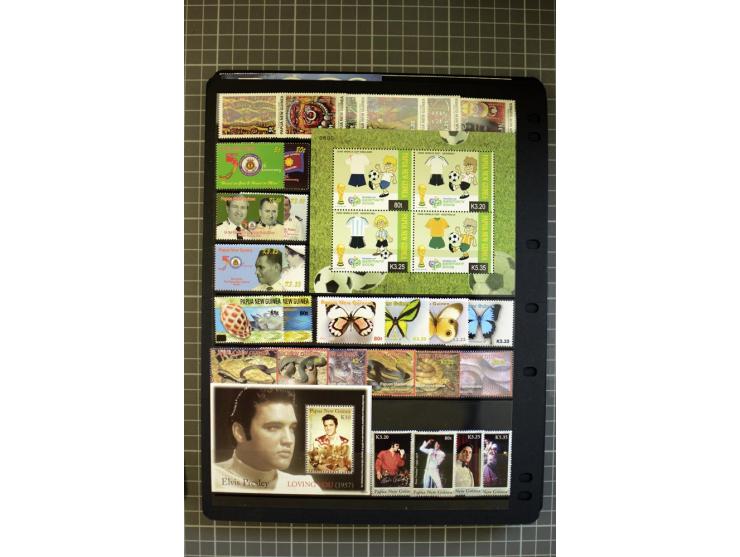 1937/2007, Papua, New Guinea and Papua New Guinea, mounted and unmounted mint collection with better stamps, from 1971 on unm