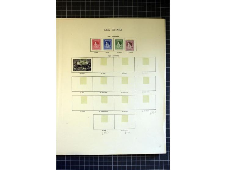 1937/2007, Papua, New Guinea and Papua New Guinea, mounted and unmounted mint collection with better stamps, from 1971 on unm