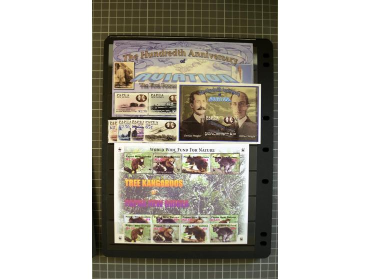 1937/2007, Papua, New Guinea and Papua New Guinea, mounted and unmounted mint collection with better stamps, from 1971 on unm