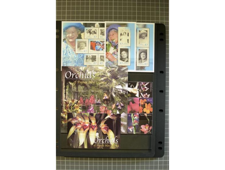 1937/2007, Papua, New Guinea and Papua New Guinea, mounted and unmounted mint collection with better stamps, from 1971 on unm