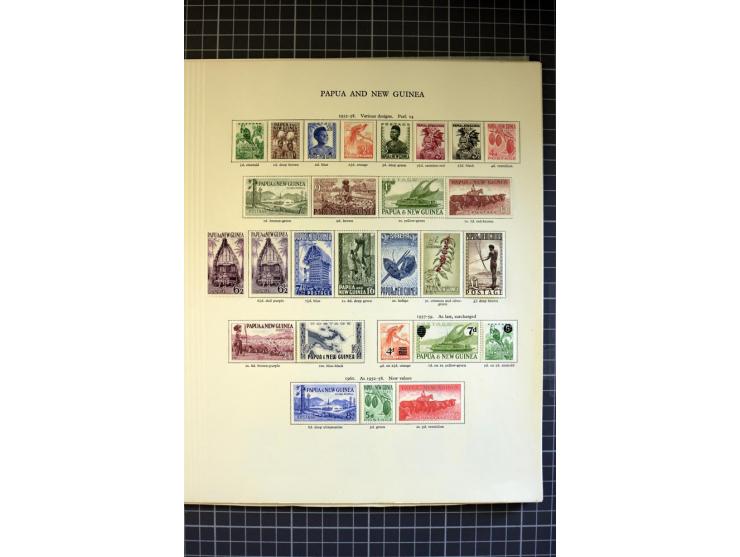 1937/2007, Papua, New Guinea and Papua New Guinea, mounted and unmounted mint collection with better stamps, from 1971 on unm