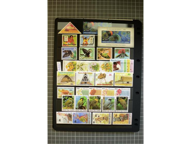 1937/2007, Papua, New Guinea and Papua New Guinea, mounted and unmounted mint collection with better stamps, from 1971 on unm