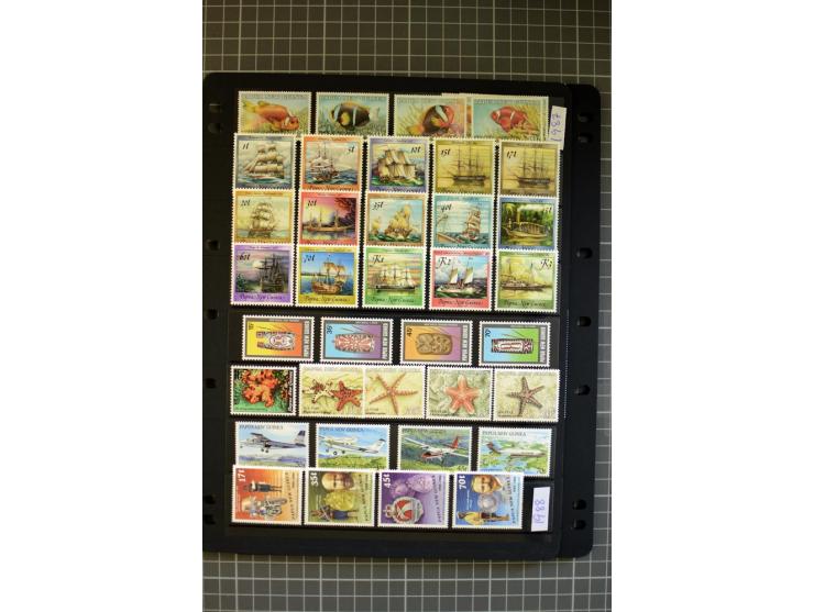 1937/2007, Papua, New Guinea and Papua New Guinea, mounted and unmounted mint collection with better stamps, from 1971 on unm
