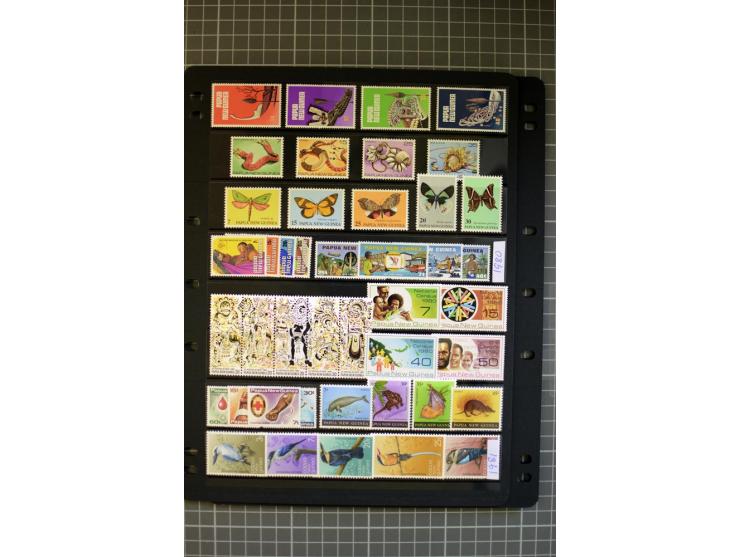 1937/2007, Papua, New Guinea and Papua New Guinea, mounted and unmounted mint collection with better stamps, from 1971 on unm