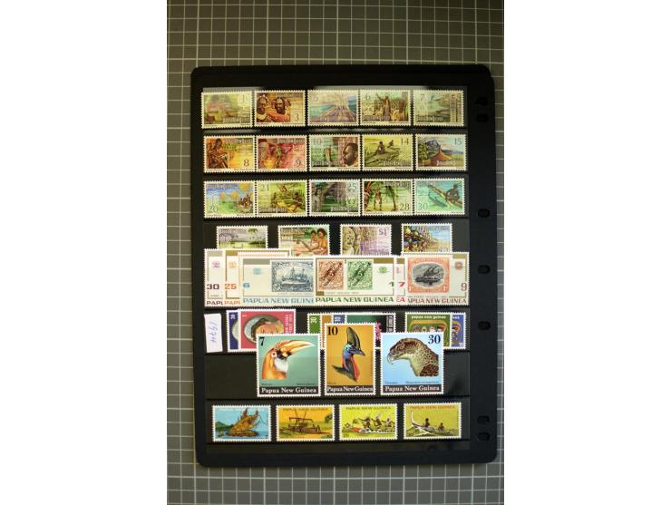 1937/2007, Papua, New Guinea and Papua New Guinea, mounted and unmounted mint collection with better stamps, from 1971 on unm