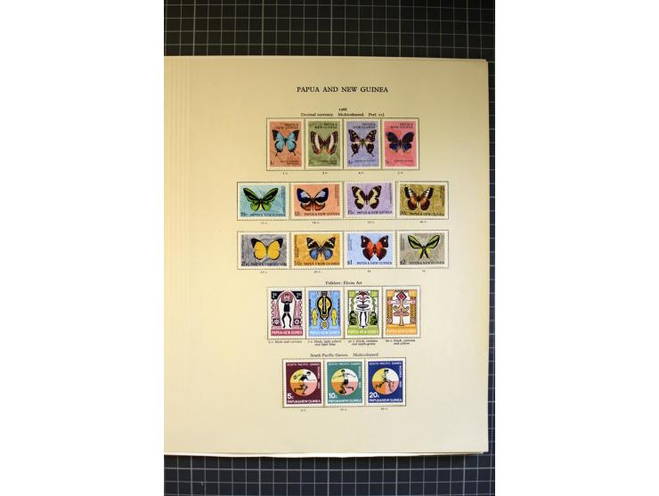 1937/2007, Papua, New Guinea and Papua New Guinea, mounted and unmounted mint collection with better stamps, from 1971 on unm