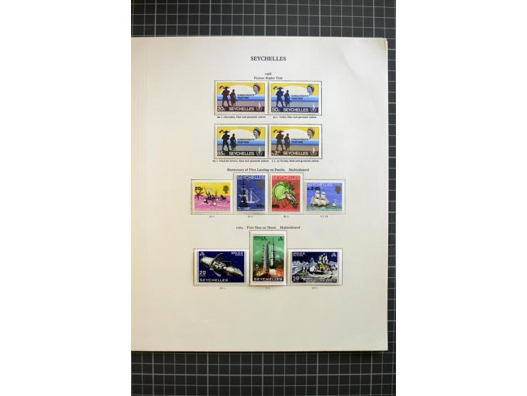 1935/92, mounted and unmounted mint collection with better stamps like SG# 135-49, from 1970 on unmounted mint, good conditio