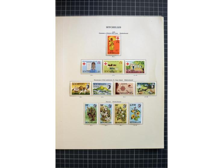 1935/92, mounted and unmounted mint collection with better stamps like SG# 135-49, from 1970 on unmounted mint, good conditio