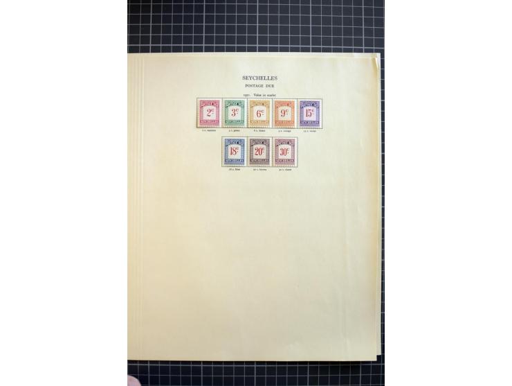 1935/92, mounted and unmounted mint collection with better stamps like SG# 135-49, from 1970 on unmounted mint, good conditio