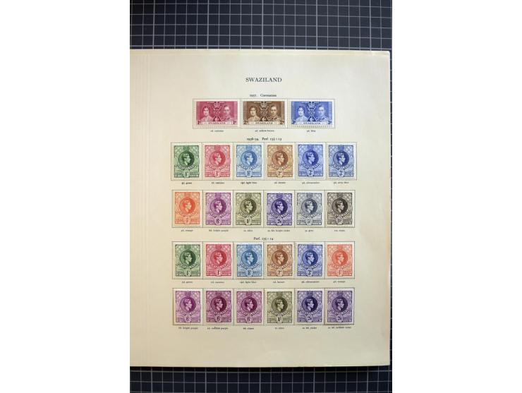 1937/2006, mounted and unmounted mint collection with better stamps like SG #28-38 and 65-77 including 75b, from 1971 on unmo