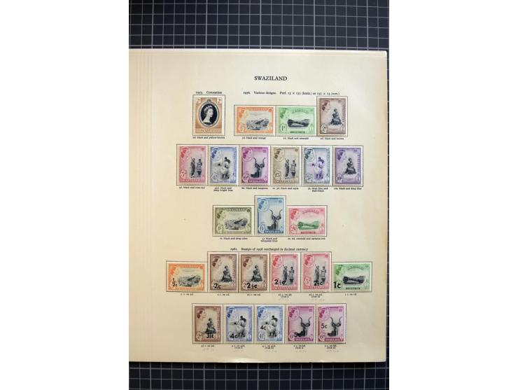 1937/2006, mounted and unmounted mint collection with better stamps like SG #28-38 and 65-77 including 75b, from 1971 on unmo