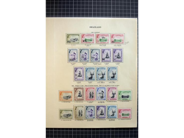 1937/2006, mounted and unmounted mint collection with better stamps like SG #28-38 and 65-77 including 75b, from 1971 on unmo