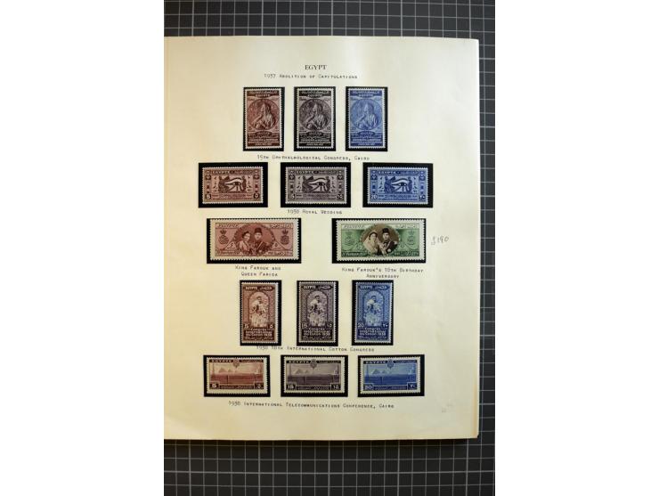 1937/58, mounted and unmounted mint collection with better items and proofs, fine condition