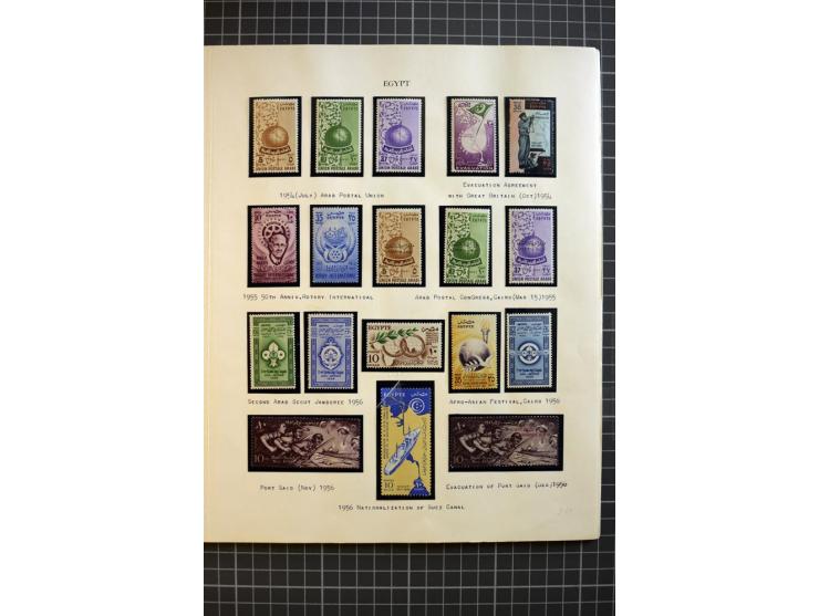 1937/58, mounted and unmounted mint collection with better items and proofs, fine condition