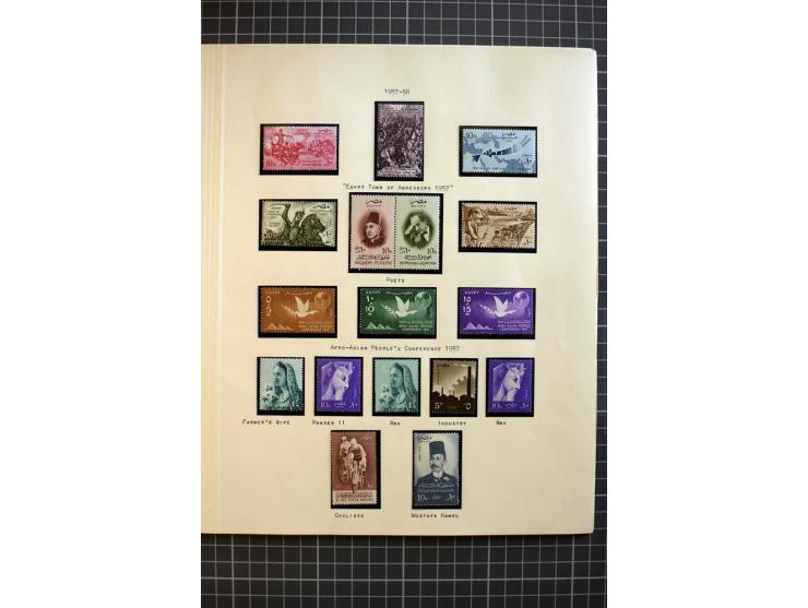 1937/58, mounted and unmounted mint collection with better items and proofs, fine condition