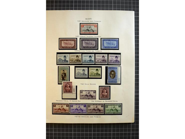 1937/58, mounted and unmounted mint collection with better items and proofs, fine condition