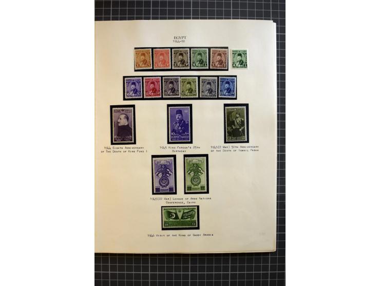 1937/58, mounted and unmounted mint collection with better items and proofs, fine condition