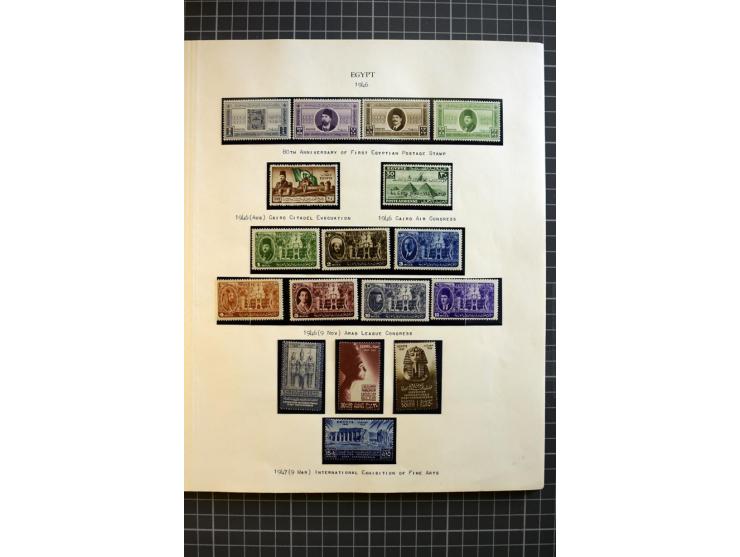 1937/58, mounted and unmounted mint collection with better items and proofs, fine condition