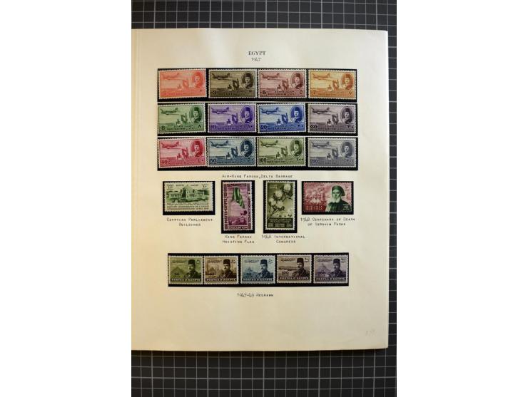 1937/58, mounted and unmounted mint collection with better items and proofs, fine condition