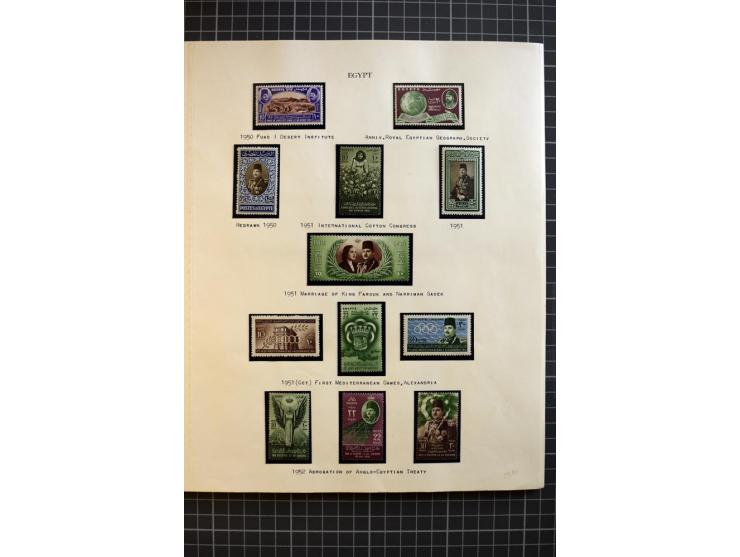 1937/58, mounted and unmounted mint collection with better items and proofs, fine condition