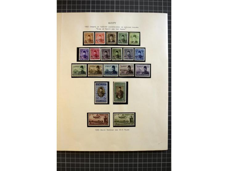 1937/58, mounted and unmounted mint collection with better items and proofs, fine condition
