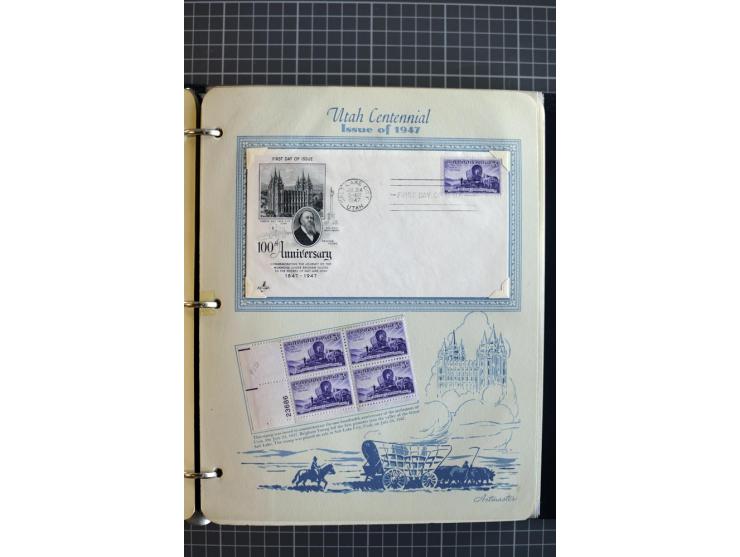 1851/1997, used and mint collection, from the 1930s on with many blocks of four with plate numbers,  some sheets and FDCs, al