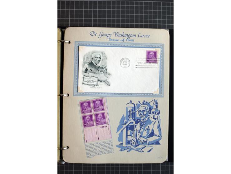 1851/1997, used and mint collection, from the 1930s on with many blocks of four with plate numbers,  some sheets and FDCs, al