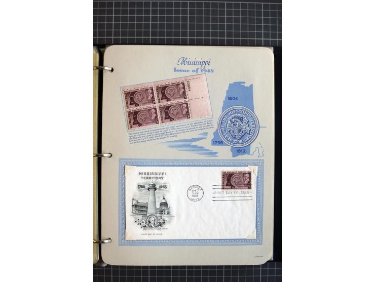 1851/1997, used and mint collection, from the 1930s on with many blocks of four with plate numbers,  some sheets and FDCs, al
