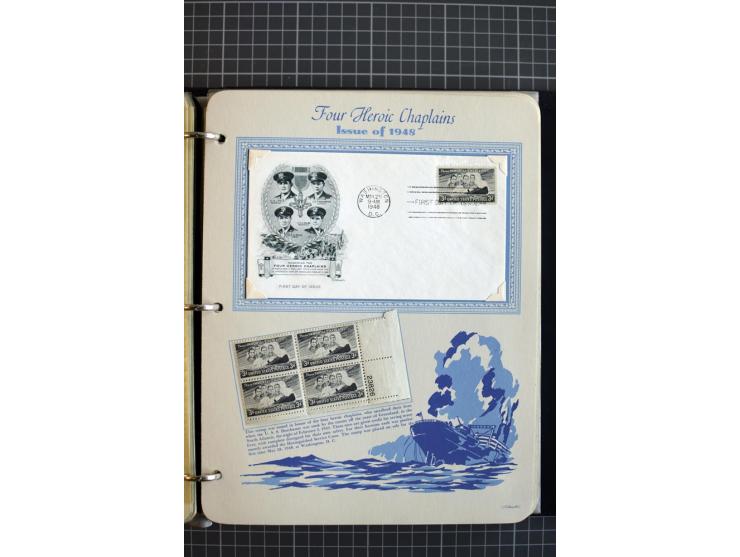 1851/1997, used and mint collection, from the 1930s on with many blocks of four with plate numbers,  some sheets and FDCs, al