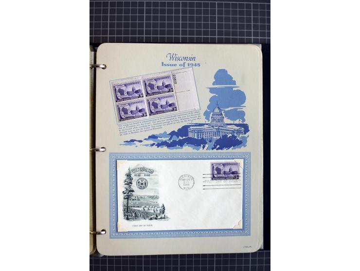 1851/1997, used and mint collection, from the 1930s on with many blocks of four with plate numbers,  some sheets and FDCs, al